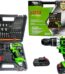 36V CORDLESS IMPACT/HAMMERING DRILL MACHINE WITH METAL CHUCK 2 BATTERIES COMPLETE SET WITH BITS