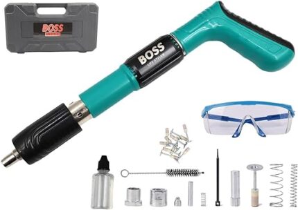 3 Gears Premium Cement Wall Nail Gun - Boss Nail Wall Fastening Tool with 10 Steel Nails